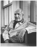 Robert Heinlein at Bonny Doon - print res jpg, use authorized by Heinlein Prize Trust