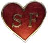 Heinlein Society Blood Drive heart pin