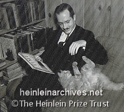 Heinlein with cat