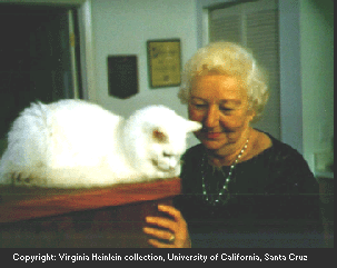 Virginia Heinlein and Snowy