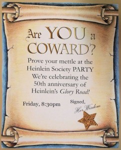 Are You a Coward Glory Road party flyer